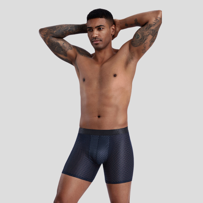 EXTENDED LEG BAMBOO FIBER BOXER SHORTS - FOR ALL-DAY COMFORT