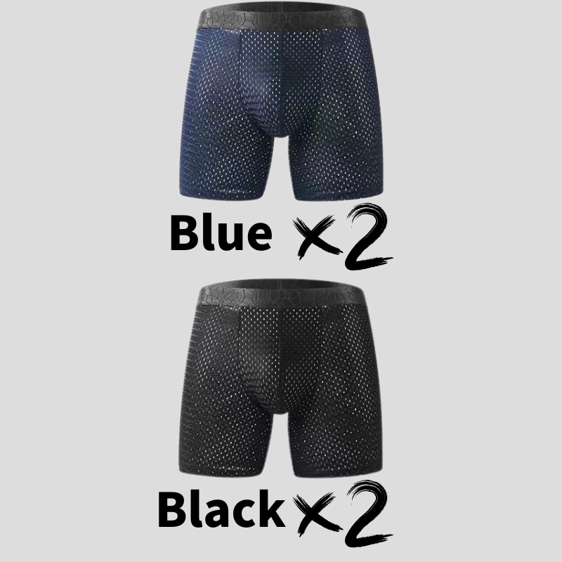 EXTENDED LEG BAMBOO FIBER BOXER SHORTS - FOR ALL-DAY COMFORT