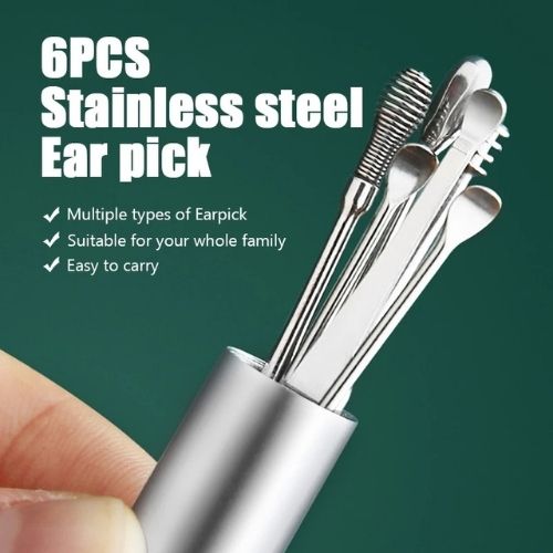 Healifeco 6 Pieces Stainless Steel Ear Pick