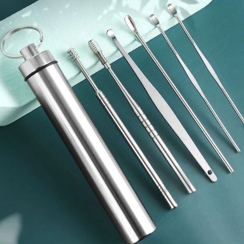 Healifeco 6 Pieces Stainless Steel Ear Pick